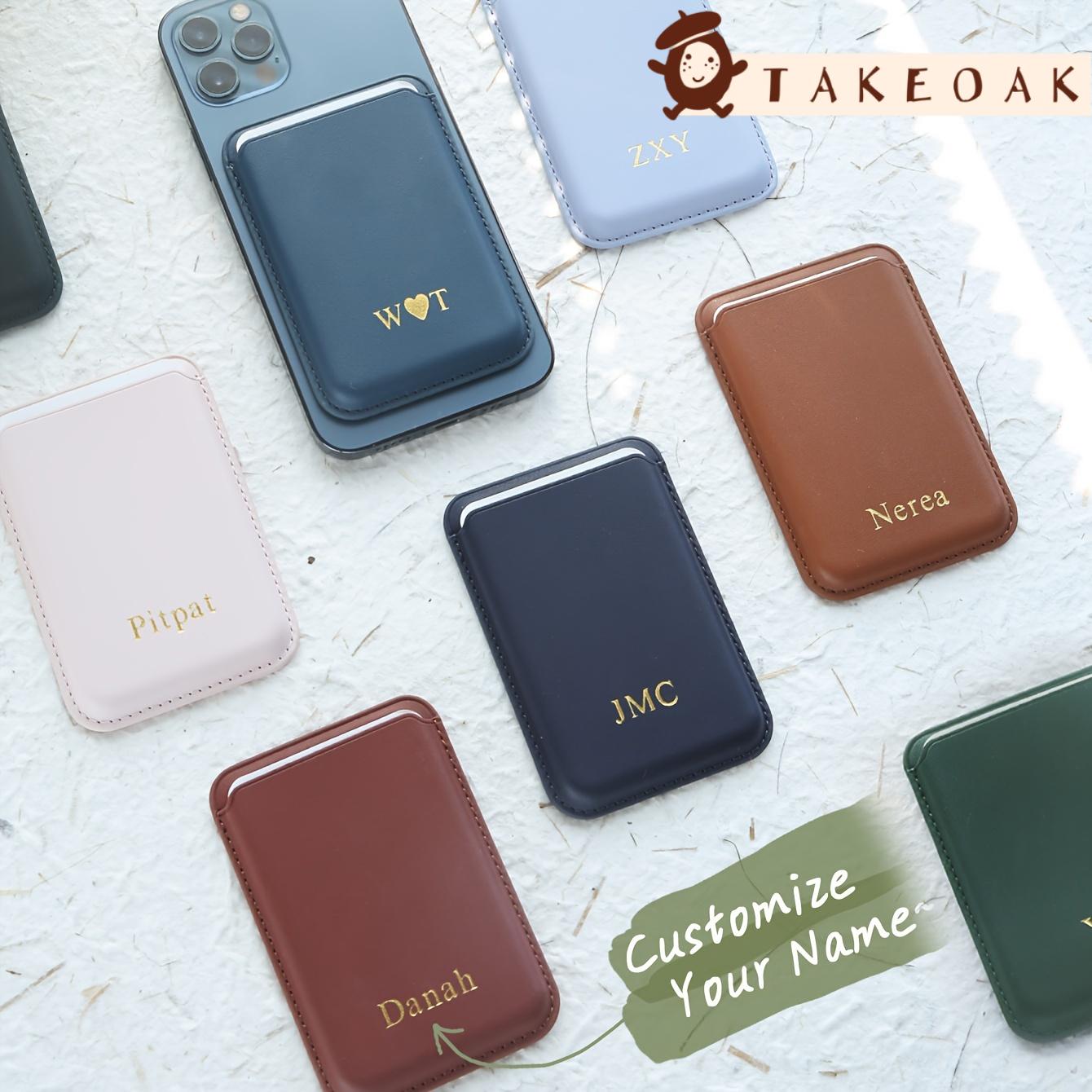 Phone Accessories And Names - Porta-Cartões de Telefone em Couro PU