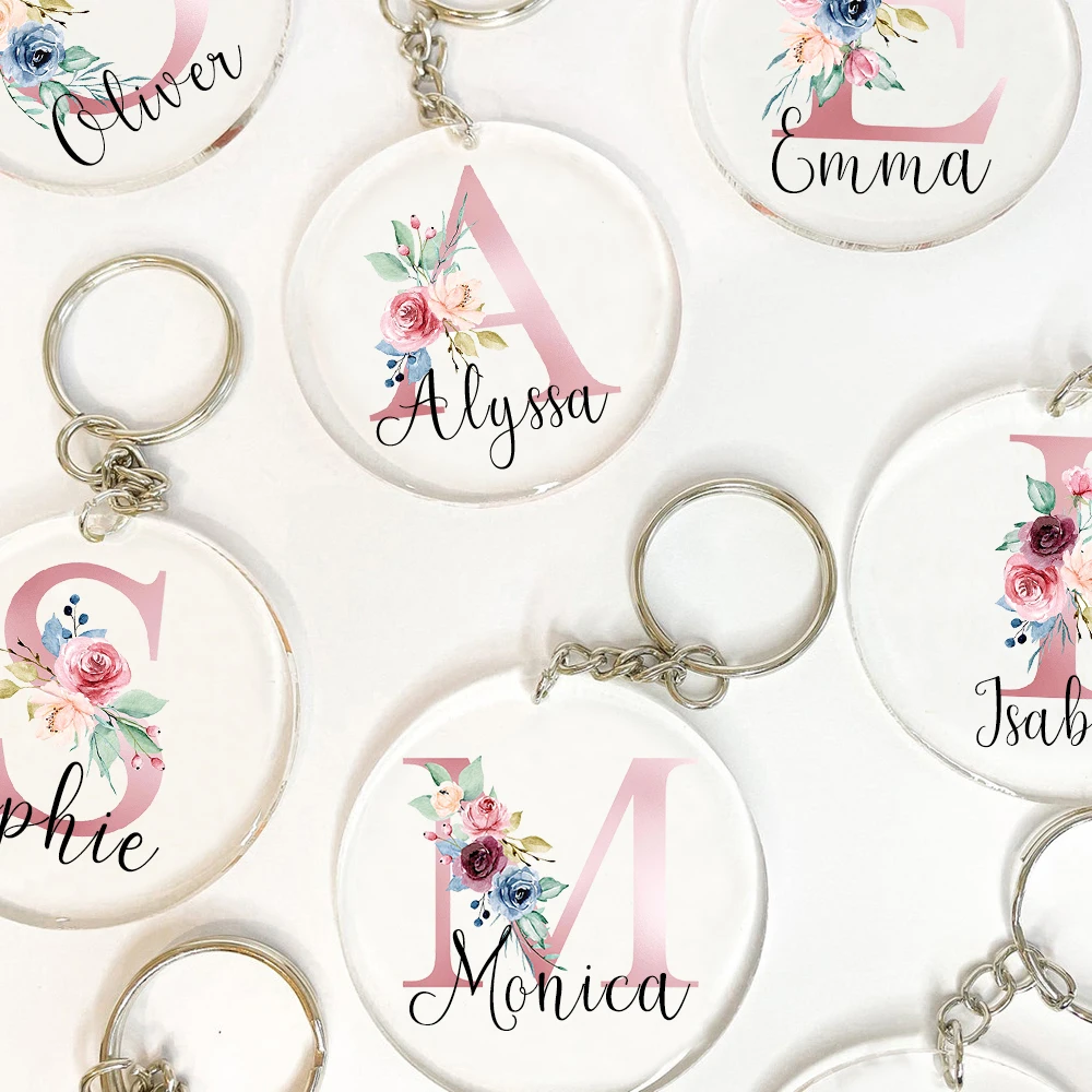 Phone Accessories And Names - Chaveiro com inicial personalizada com nome,