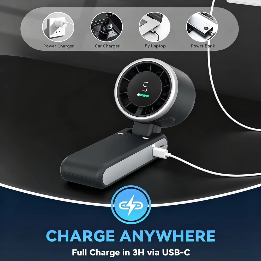 Phone Cooling Fan - Ventilador Portátil Mini de Mão com