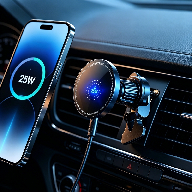 Phone Cooling Fan - Carregador Sem Fio Magnético para Carro