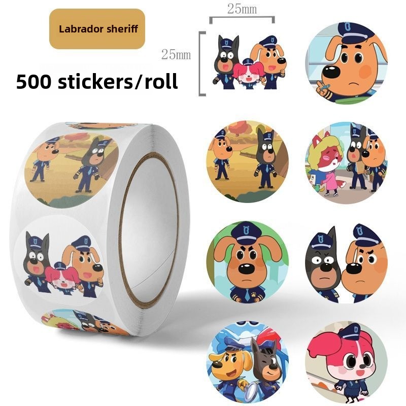 Phone Accessories Quotes - Adesivos de Personagens Fofos Sheriffs Labradors,