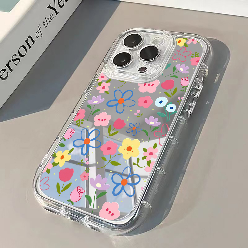 Phone Accessories Iphone - Capa de Celular Estilo Coreano Floral