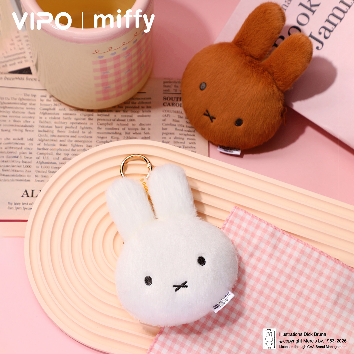 Vipo Miffy Bolsa de moedas com - Airtag Holder Case avaliação e preço