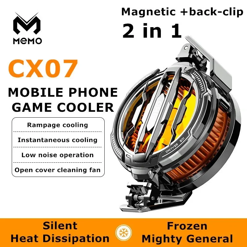 Memo cx07 refrigerador do tele - Phone Cooling Fan avaliação e preço