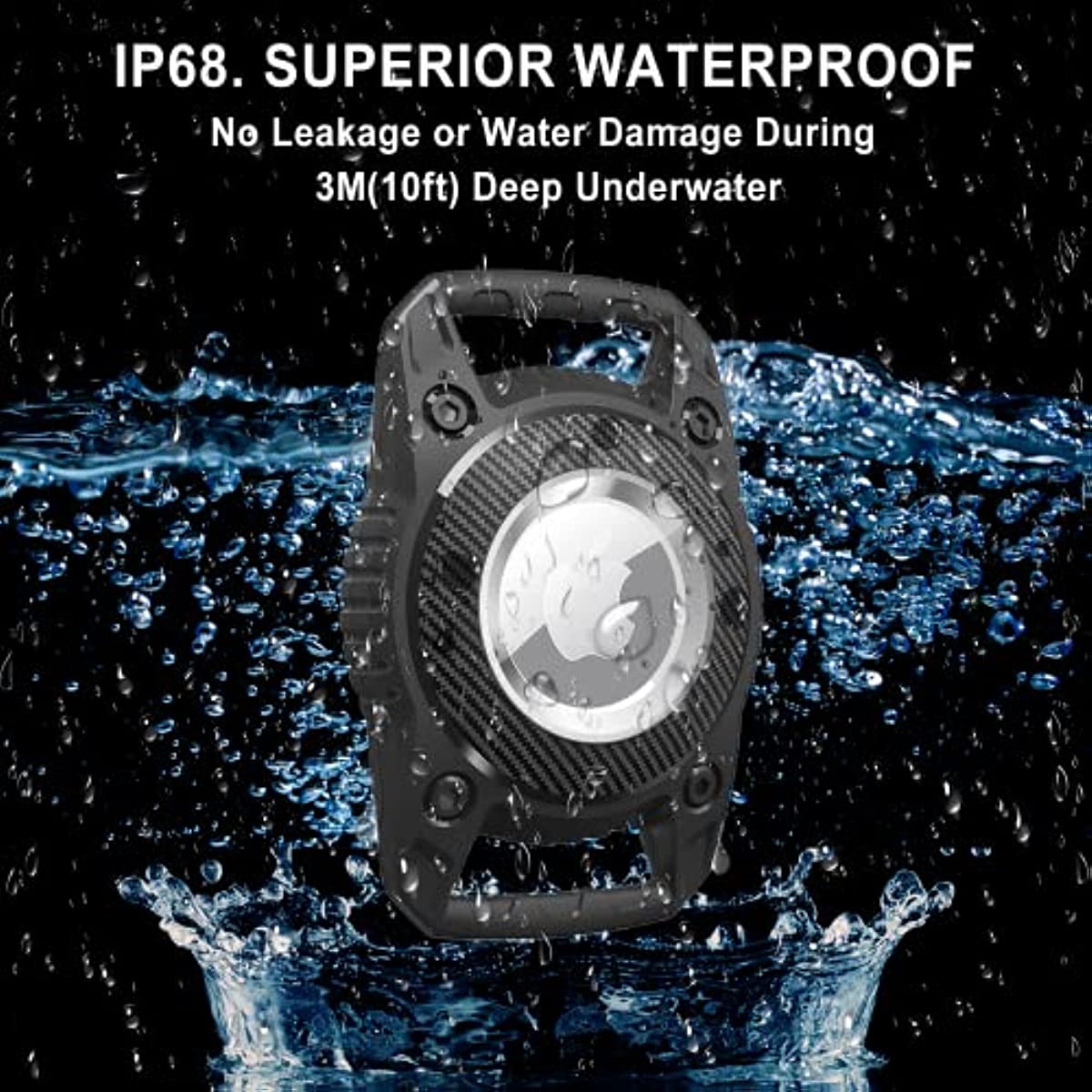 Waterproof Airtag Holder Case, - Airtag Holder Case avaliação e preço