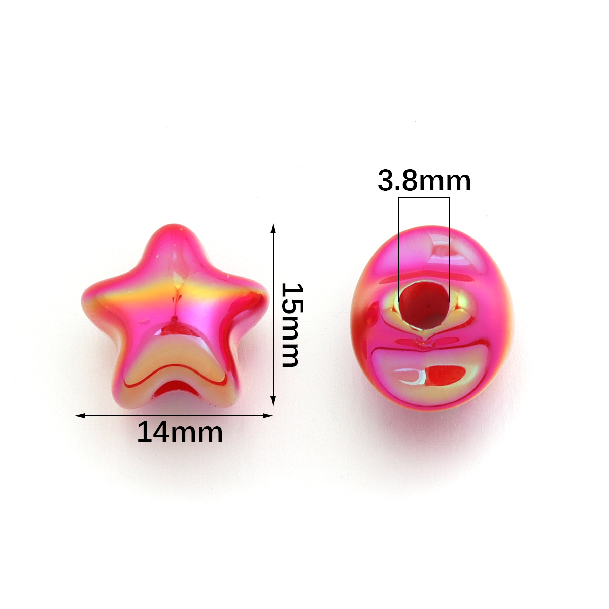 10 peças de contas de acrílico - Phone Accessories Beads avaliação e preço