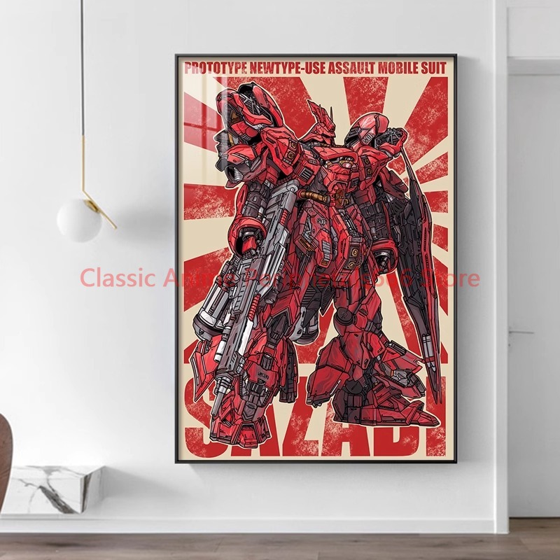 Pintura suspensa retrô gundam, - Phone Accessories Supplier avaliação e preço