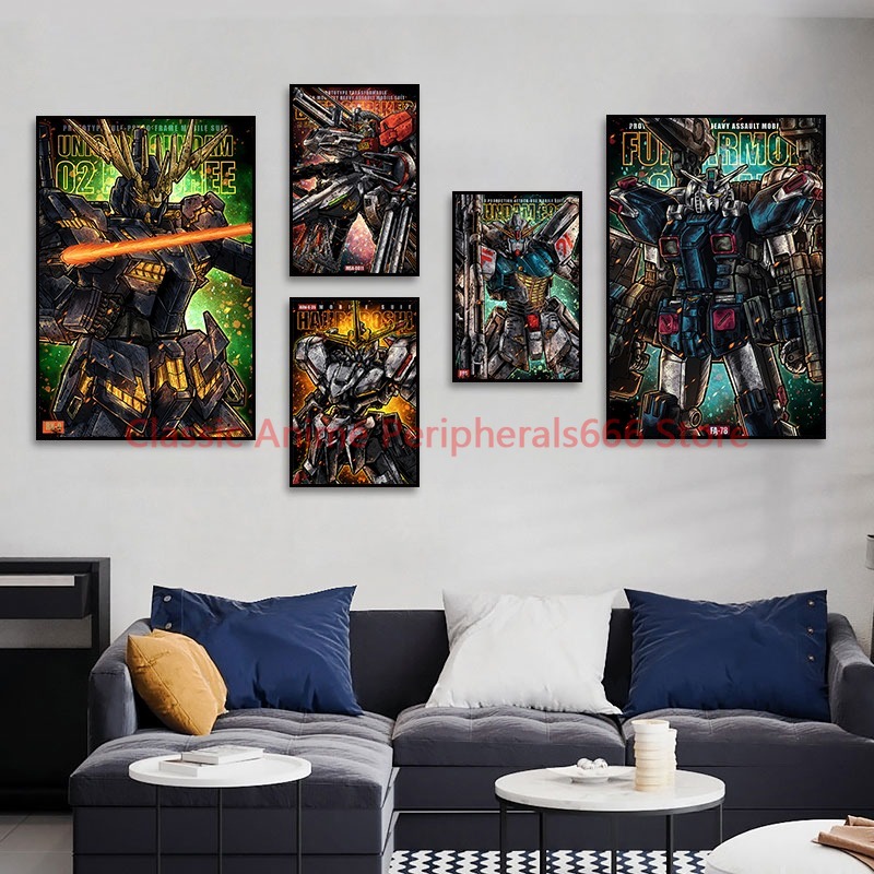 Pintura suspensa retrô gundam, - Phone Accessories Supplier avaliação e preço