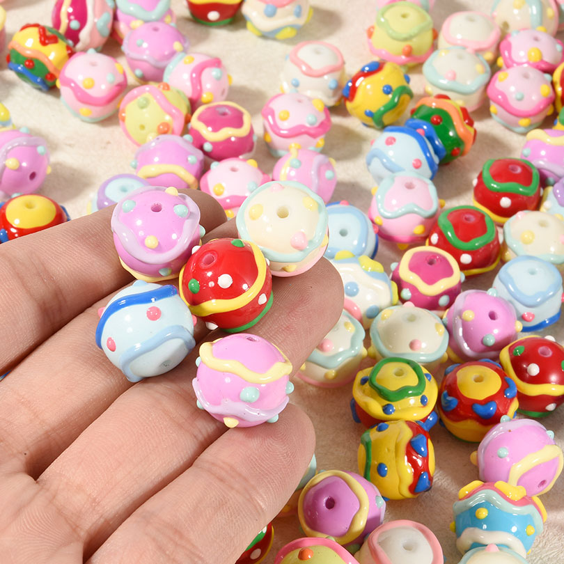 3/5Pcs Misto Y2K Colorido Dot  - Phone Accessories Beads avaliação e preço