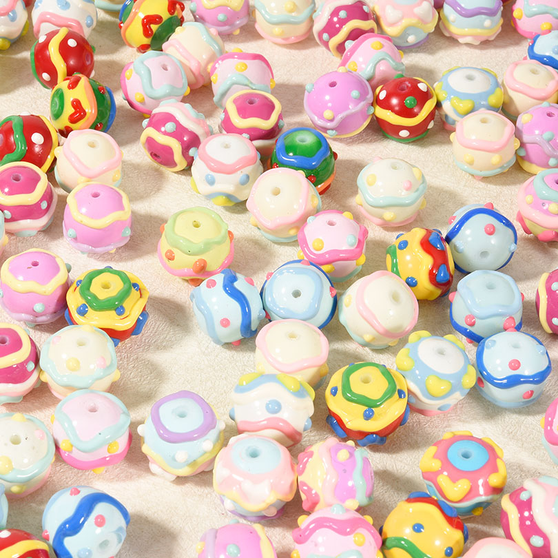 3/5Pcs Misto Y2K Colorido Dot  - Phone Accessories Beads avaliação e preço