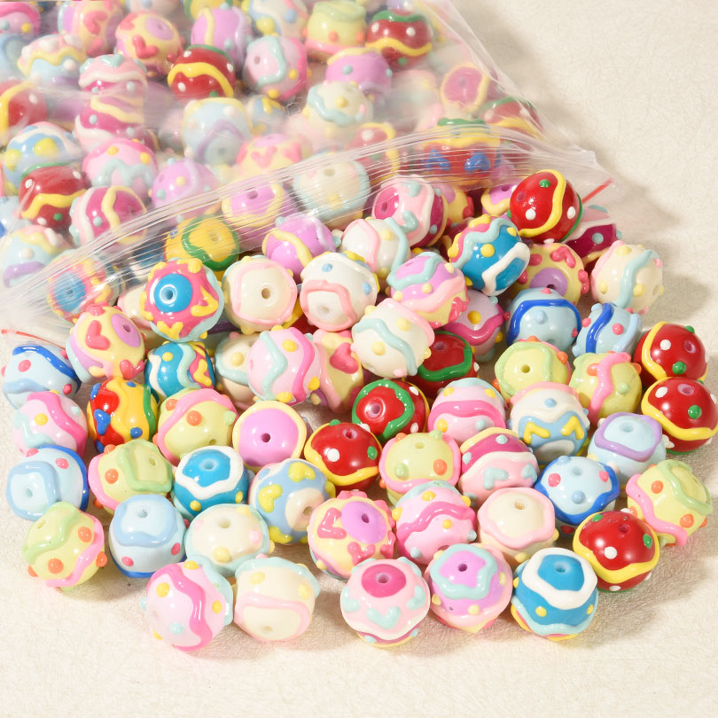 3/5Pcs Misto Y2K Colorido Dot  - Phone Accessories Beads avaliação e preço