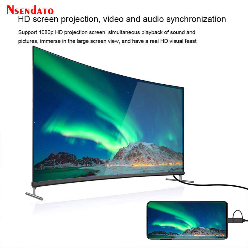 Adaptador Mirascreen LD39 com  - Hdmi Phone Adapter avaliação e preço