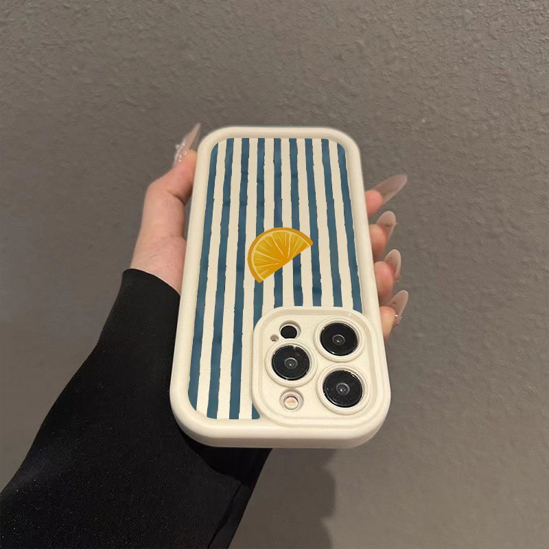 Listrado limão fatia padrão ca - Phone Accessories Iphone avaliação e preço